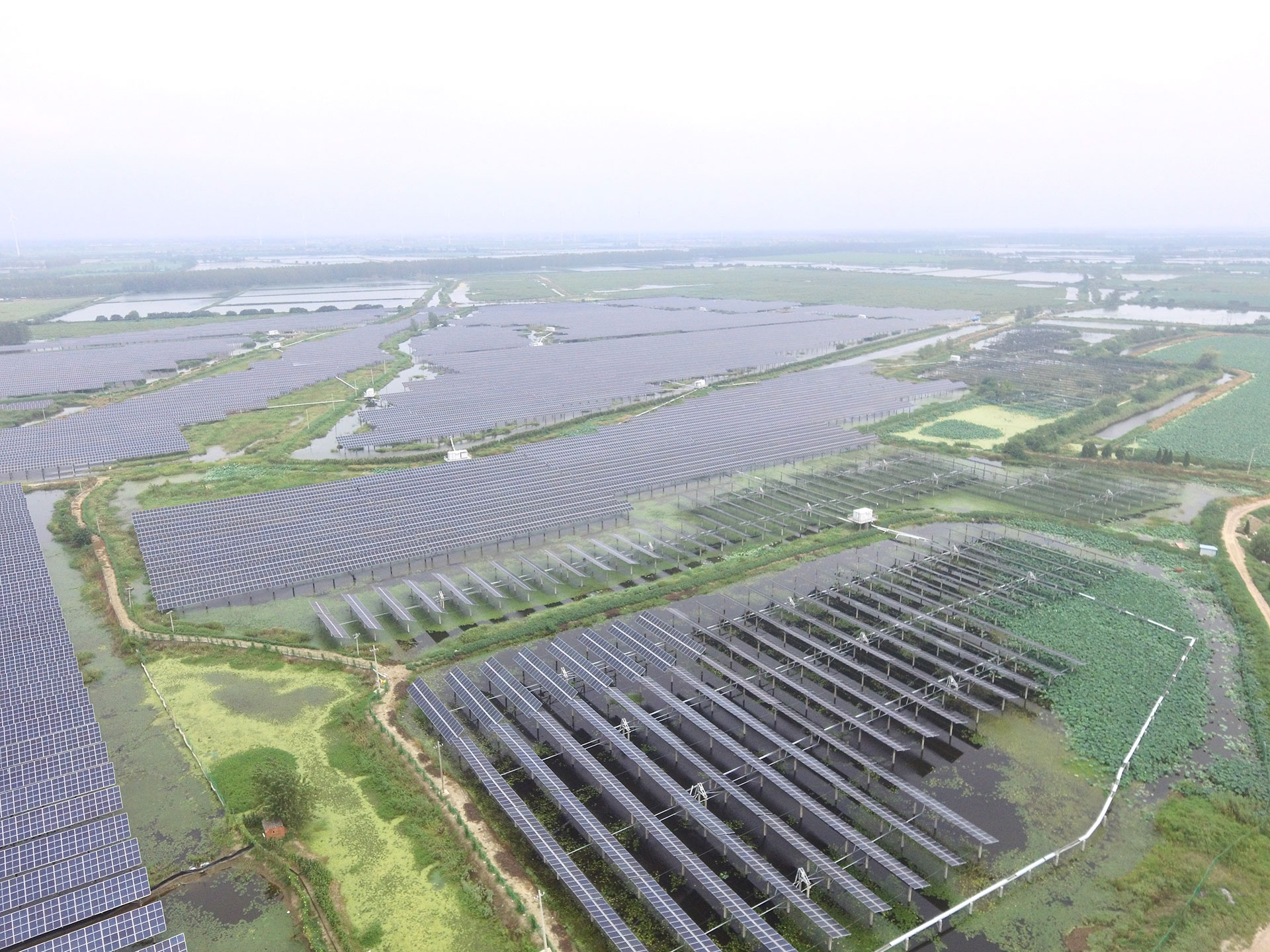 完美体育江苏扬州宝应光伏发电应用领跑基地2号100兆瓦项目